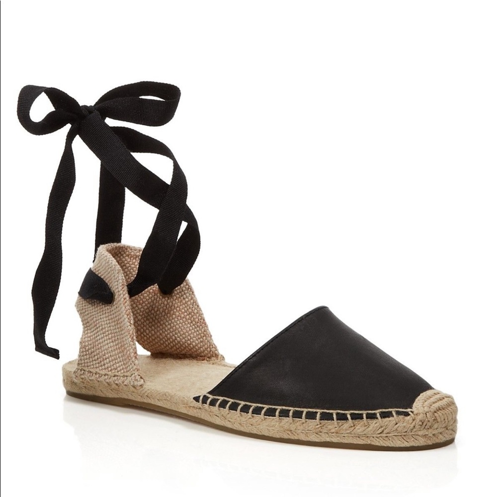 Soludos | Leather Lace up Espadrille